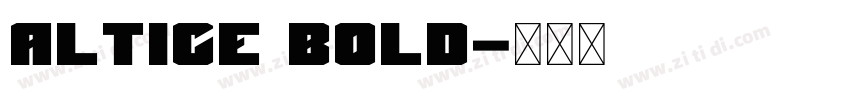 Altice Bold字体转换